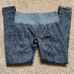 NVGTN black speckled snakeskin seamless leggings